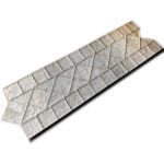 Форма для печатного бетона "Бордюр венецианский алмаз"