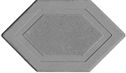 Брусчатка мозаика 6-угольник серый 45 мм